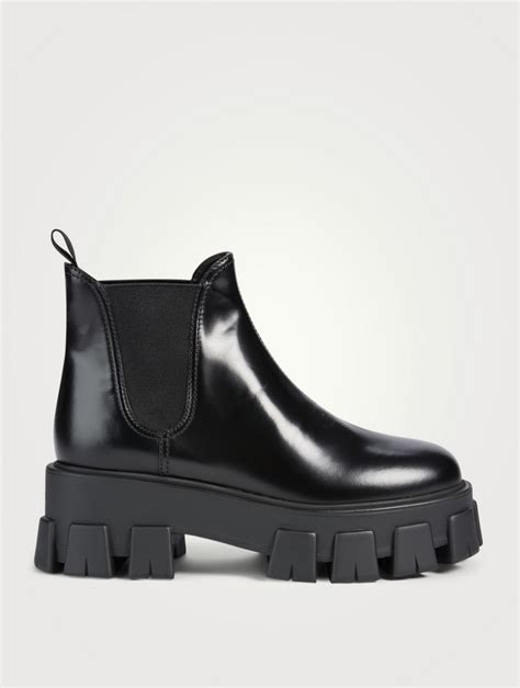 prada chelsea boots women's|prada monolith boots women's.